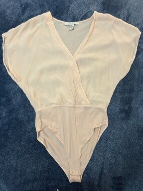 Forever 21 Light Peach Wrap Bodysuit